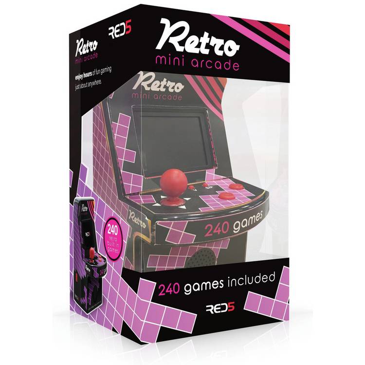 RED5 retro mini arcade machine 240 games - British product