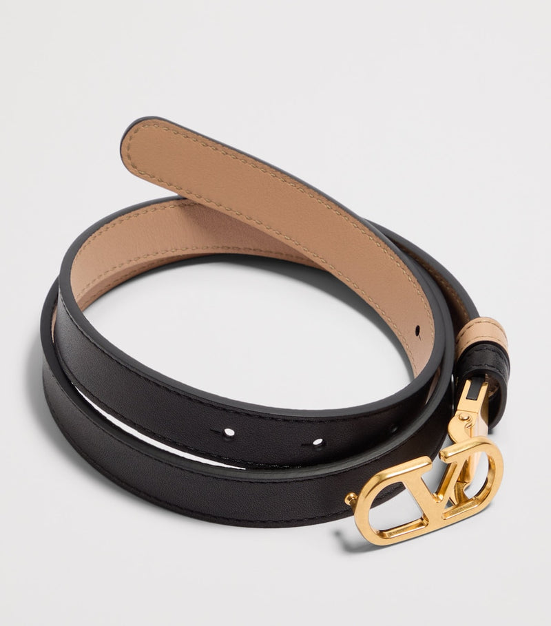 Valentino Garavani reversible VLogo signature belt, UK version