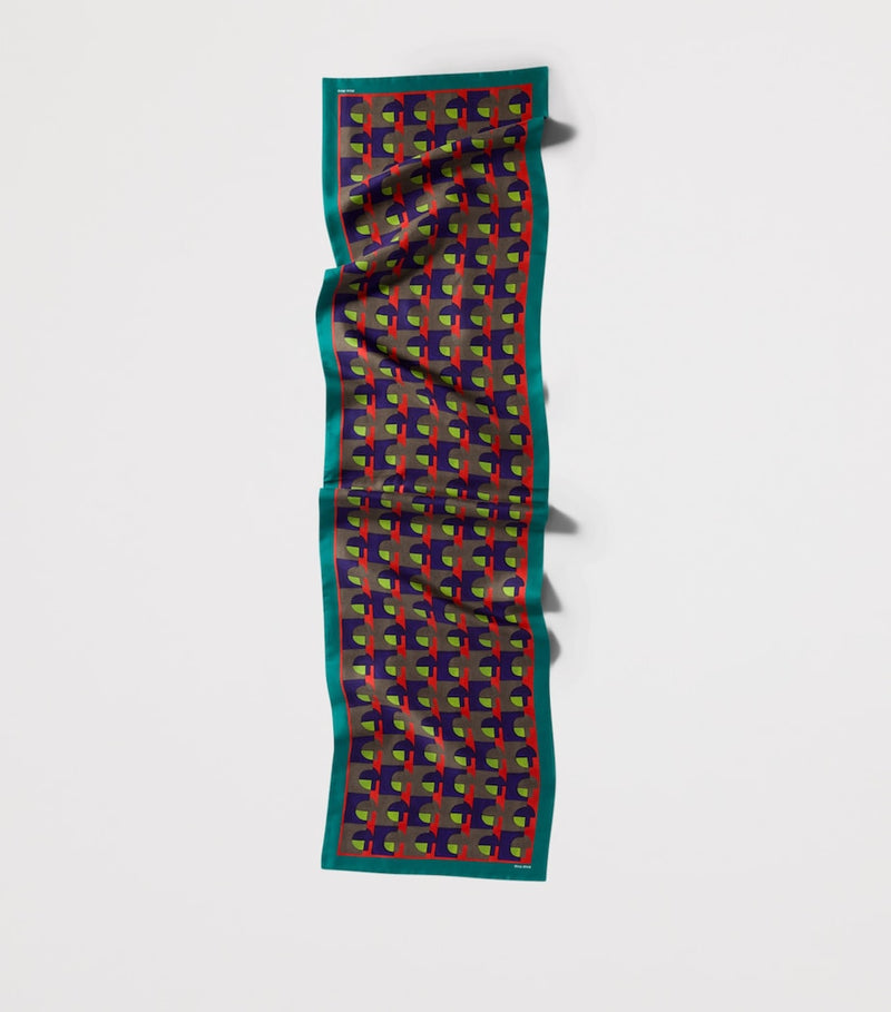 Miu Miu silk printed scarf 137cm - British product