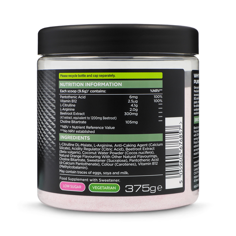 Pump Zero Pre Workout Blood Orange 375g