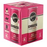 Remedy Wild Berry kombucha 4 pack 330ml (British brand)