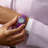 Lorus ladies watch with purple resin strap (British brand)
