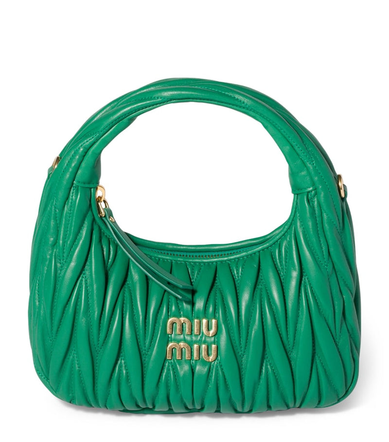 Miu Miu matelassé leather Wander top-handle bag (British brand)