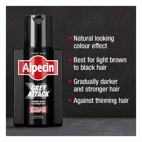 Alpecin Grey Attack shampoo 200ml - British product