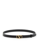 Harrods Valentino Garavani VLogo Signature Leather Belt- Buy online at McGrocer