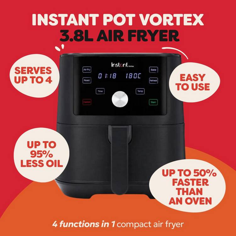 Instant Vortex 4 air fryer 3.8L, UK version