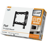 AVF flat wall TV bracket for 43 inch screens - British product