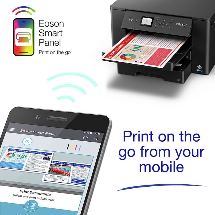 Epson Workforce WF-7310DTW wireless inkjet printer, UK version