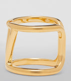 Valentino Garavani VLogo Signature ring in gold-tone brass, imported from the UK