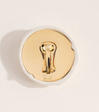 Chloé Pleats clip-on earrings, imported from the UK