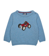 Trotters Wool-Blend Henry Car and Bear Baby Sweater (3-24 Months)