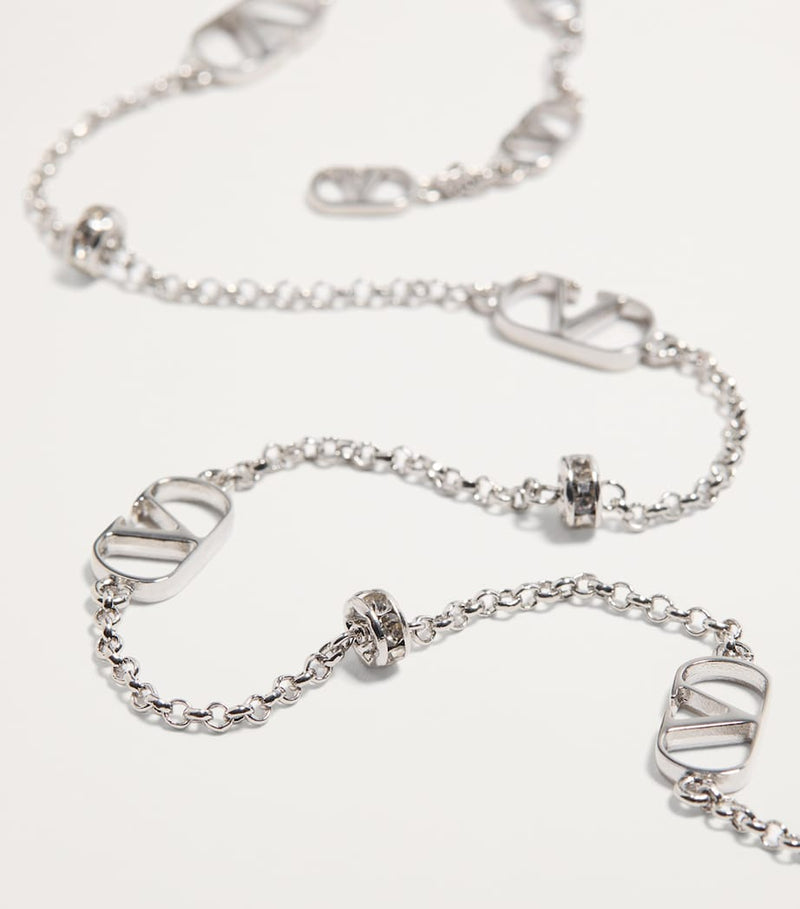 Valentino Garavani VLogo Signature Necklace 42cm (British brand)