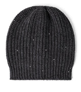 Harrods Brunello Cucinelli Cashmere-Silk Sequinned Beanie Hat- Buy online at McGrocer