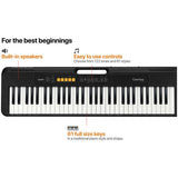 Casio beginners keyboard bundle with online lessons, UK version