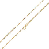 Revere 9ct gold fine round belcher chain 18 inch, imported from the UK