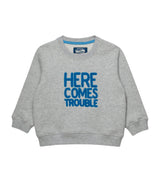 Harrods Trotters Cotton Here Comes Trouble Infant Sweatshirt (3-24 Months)- Buy online at McGrocer