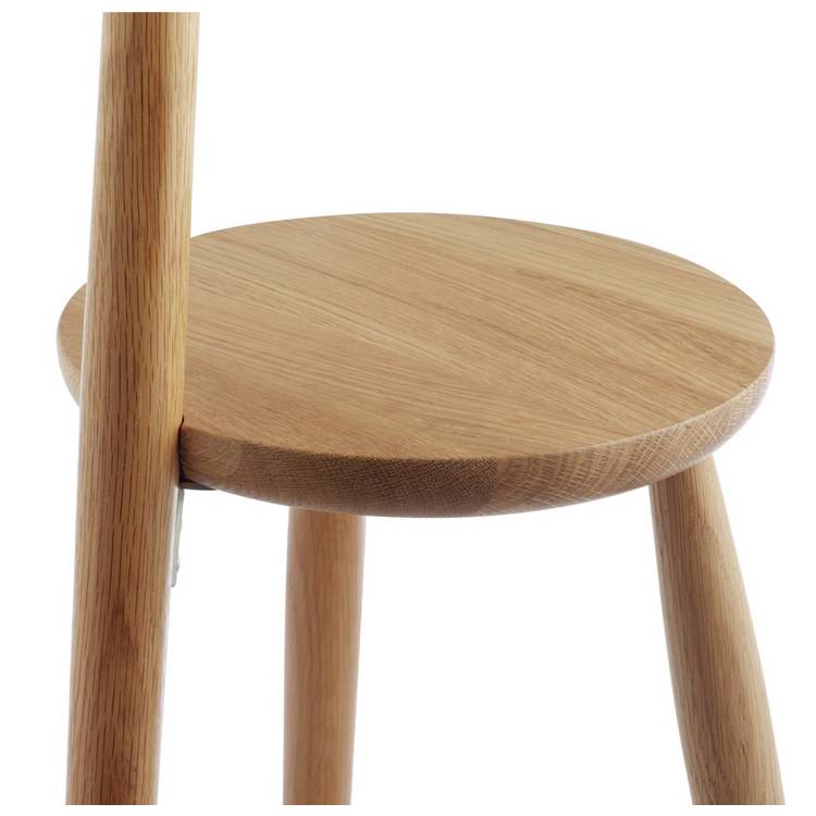 Habitat Wallace floor lamp with stool in oak (British brand)
