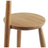 Habitat Wallace floor lamp with stool in oak (British brand)