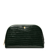 Harrods Large Leather Croc-Embossed Cosmetic Case- Buy online at McGrocer