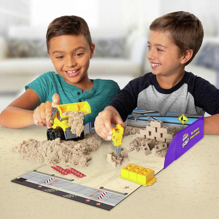 Kinetic Sand Dig and Demolish Set construction toy - British product