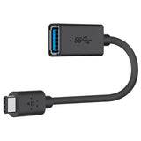 Belkin USB-A to USB-C adapter Black (British brand)