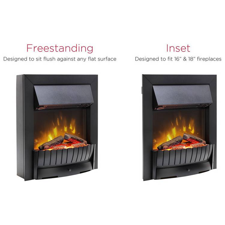Dimplex electric inset fire 2kW black (British brand)