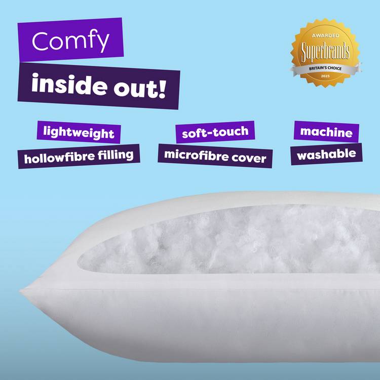Slumberdown Summer Cool Medium Support Pillows 2 Pack, UK version