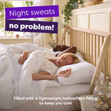 Slumberdown Summer Cool Medium Support Pillows 2 Pack, UK version