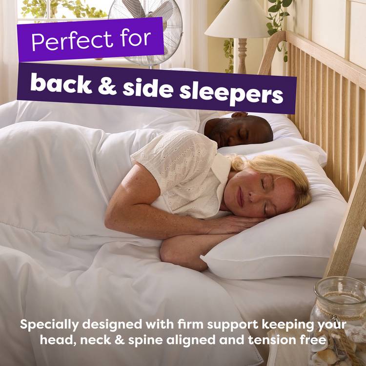 Slumberdown Summer Cool Medium Support Pillows 2 Pack, UK version