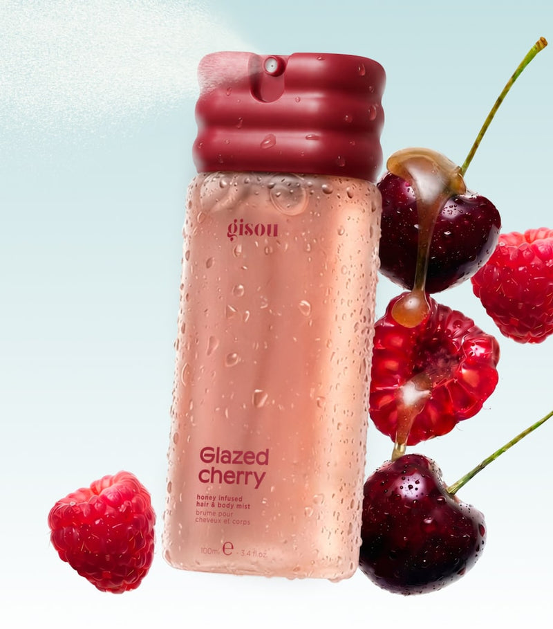 Gisou Honey Infused Hair & Body Mist Glazed Cherry 100ml (British brand)
