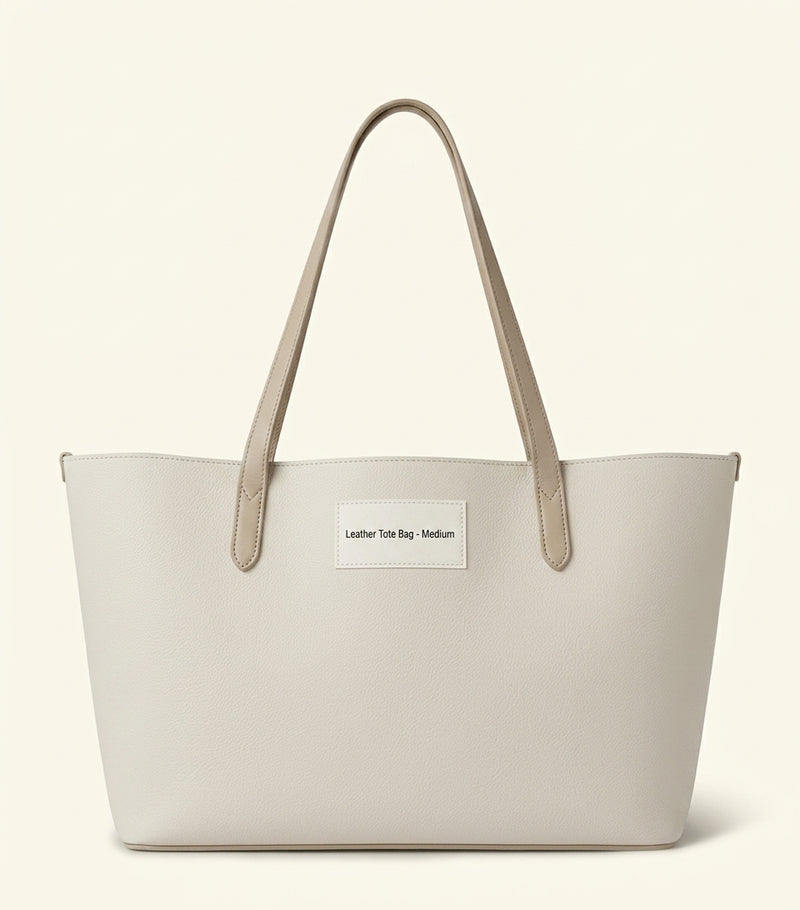 Mulberry leather tote bag with tree logo and spacious interior (British brand)