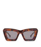 Loewe cat eye sunglasses bevelled edges gold-tone plaques, UK version