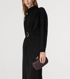 Bottega Veneta Knot Minaudiere leather clutch bag, imported from the UK