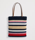 Miu Miu raffia-effect woven tote bag (British brand)