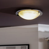 Argos Home flush ceiling light chrome, imported from the UK