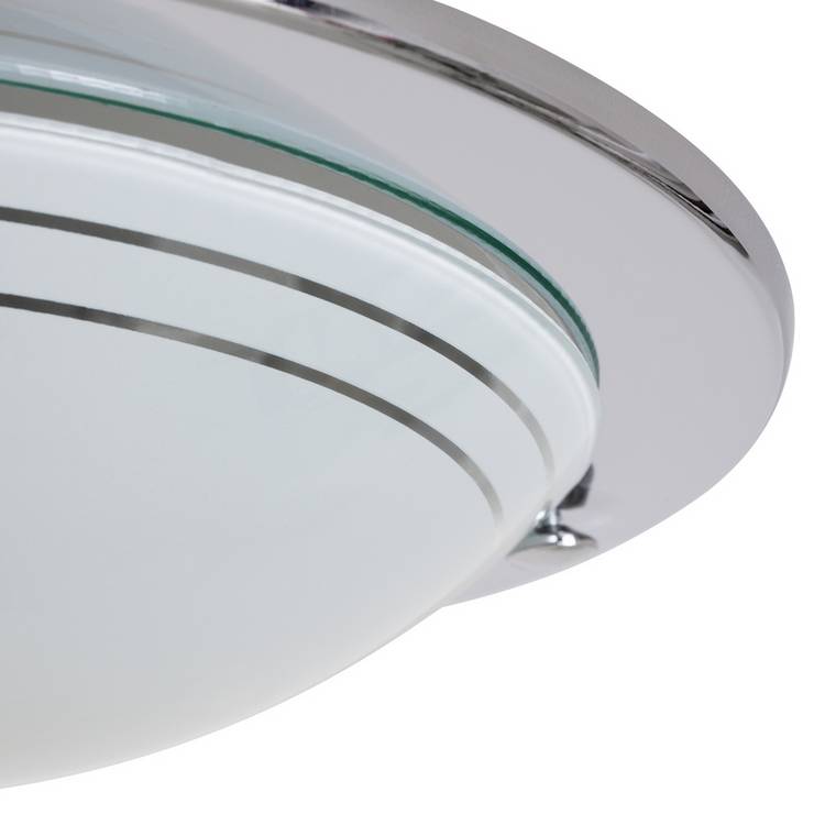 Argos Home flush ceiling light chrome, imported from the UK