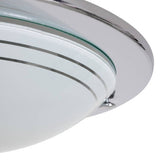 Argos Home flush ceiling light chrome, imported from the UK