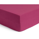 Habitat Cotton Rich 180 TC Plain Berry Fitted Sheet - Double