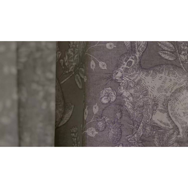 Habitat Forest grey eyelet curtain 117x137cm, imported from the UK