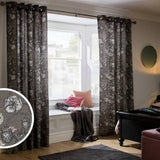 Argos Habitat Forest Eyelet Curtains - Grey - 117x137cm- Buy online at McGrocer