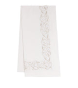 Harrods Linen Embroidered Scroll Table Runner 50cm x 210cm- Buy online at McGrocer