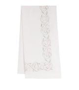 Harrods Linen Embroidered Scroll Table Runner 50cm x 210cm- Buy online at McGrocer