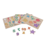 Chad Valley chunky wooden puzzles 3 pack, UK version