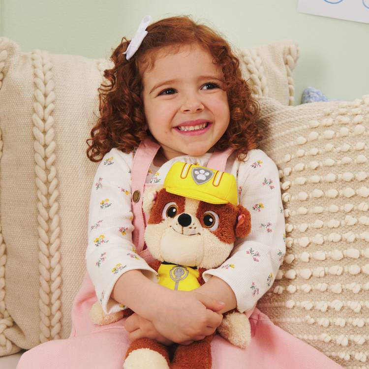 PAW Patrol Rubble soft toy 13 inch, imported from the UK
