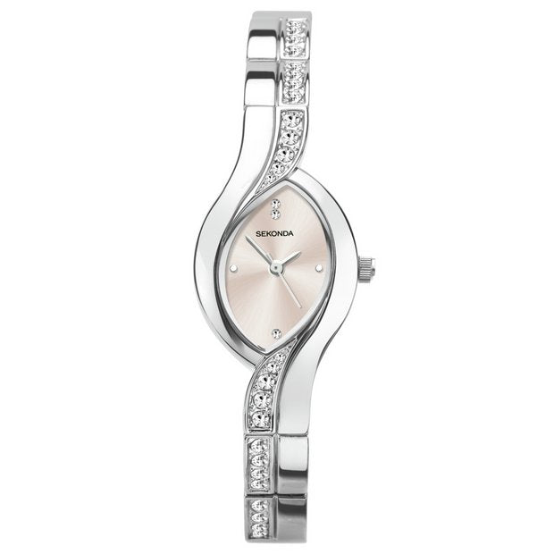 Sekonda ladies oval twist bracelet watch 20mm, imported from the UK