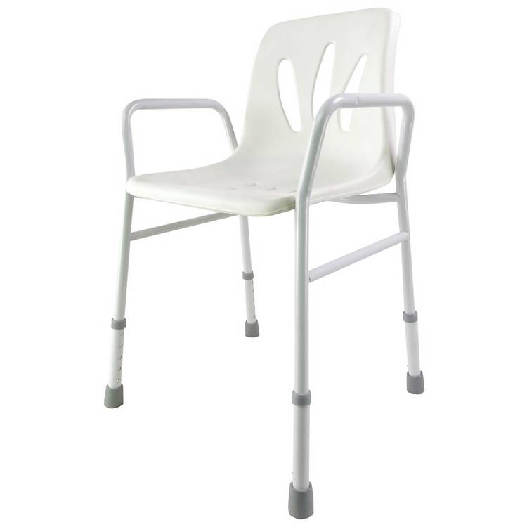 Aidapt adjustable height shower chair (British brand)