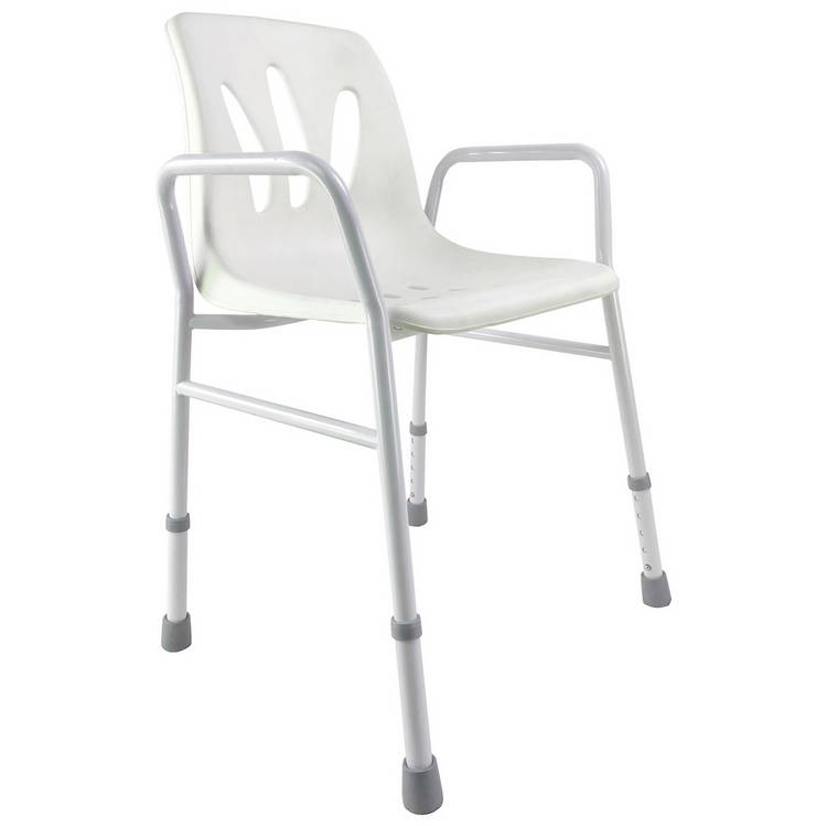 Aidapt adjustable height shower chair (British brand)