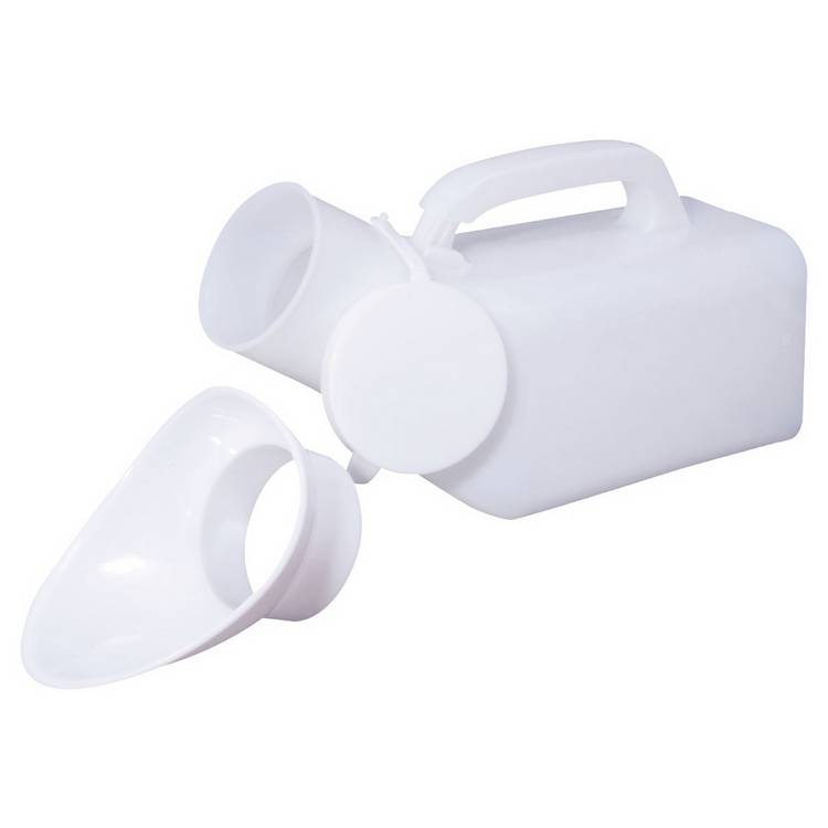 Safe and Sound unisex urinal with secure lid - British product