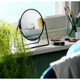 Argos Habitat Matte Black Metal Round Pedestal Swivel Mirror 21x19cm- Buy online at McGrocer