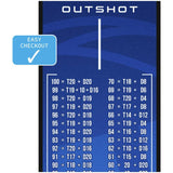 Winmau Easy Checkout Outshot Dart Mat 300x60cm - British product